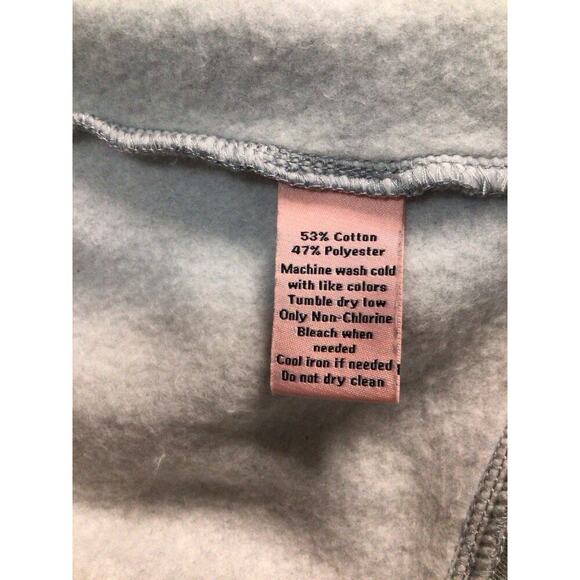 JUICY COUTURE Womens Jacket Large Gray Moto Zip Up Fleece Sweatshirt Pockets - Picture 5 of 7